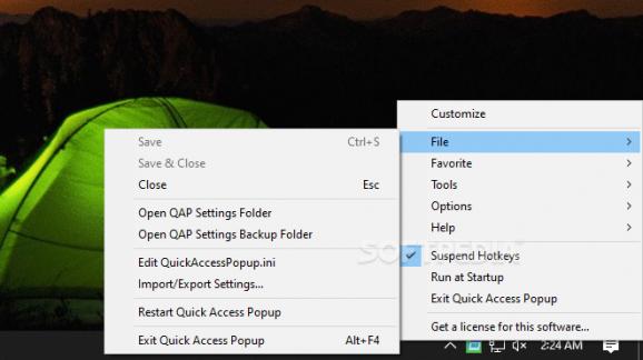 Quick Access Popup screenshot