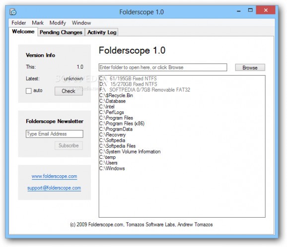 Folderscope screenshot