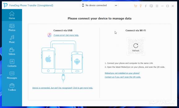 FoneDog Phone Transfer screenshot