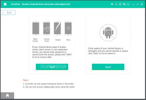 FonePaw Broken Android Data Extraction screenshot