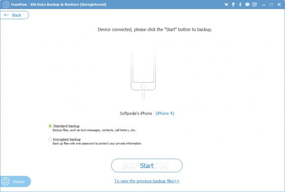 FonePaw iOS Data Backup & Restore screenshot