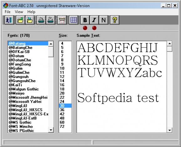 Font-ABC screenshot