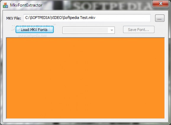 MkvFontExtractor (formerly MKV Font Extractor) screenshot