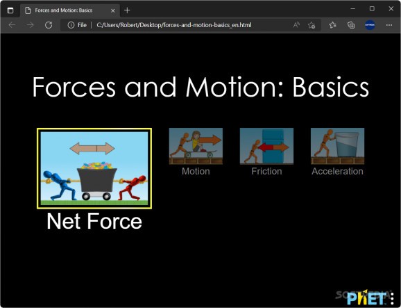 Forces and Motion: Basics screenshot