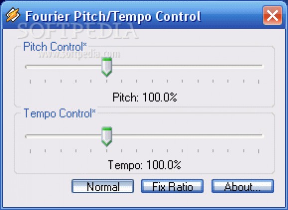 Fourier Pitch/Tempo Control screenshot
