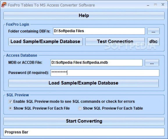 FoxPro Tables To MS Access Converter Software screenshot