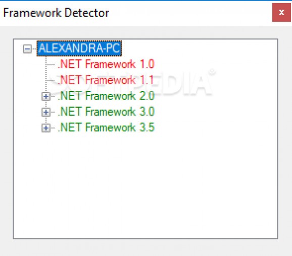 Framework Detector screenshot