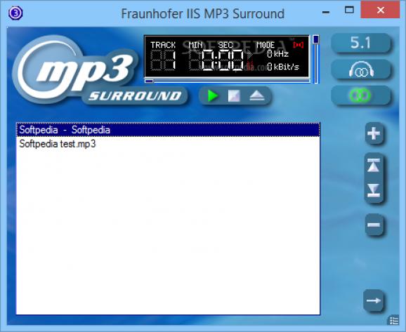 Fraunhofer IIS MP3 Surround Player screenshot