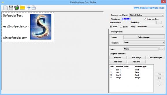 Free Business Card Maker screenshot