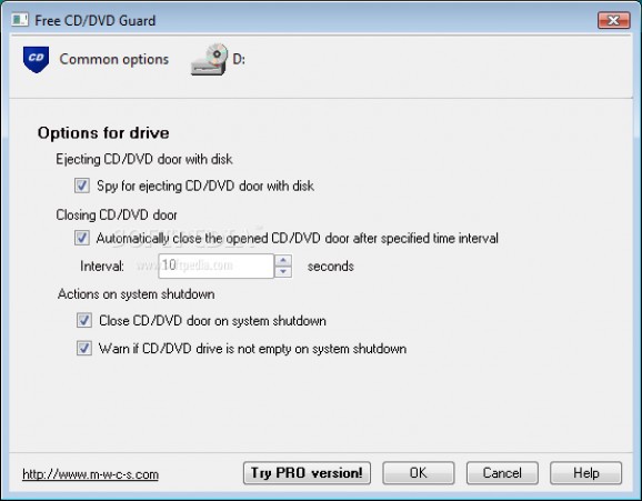 Free CD/DVD Guard screenshot