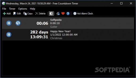 Free Countdown Timer Portable screenshot
