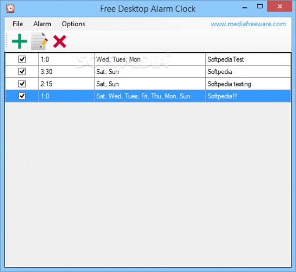 Free Desktop Alarm Clock screenshot