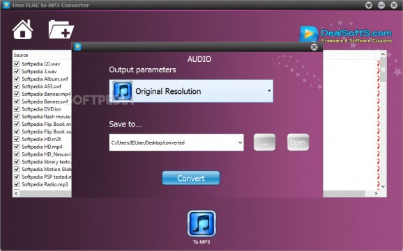 Free FLAC to MP3 Converter screenshot