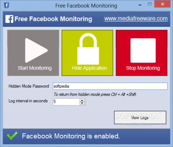 Free Facebook Monitoring screenshot