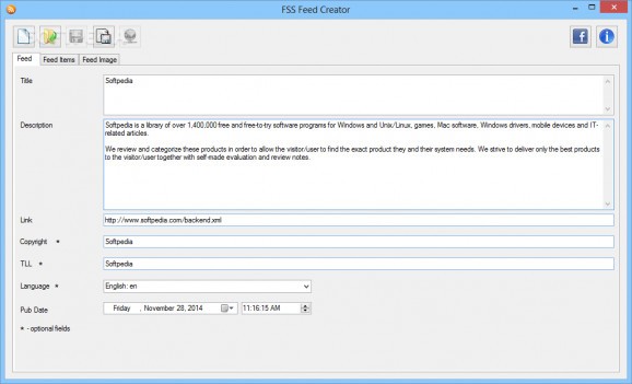 FSS Feed Creator screenshot