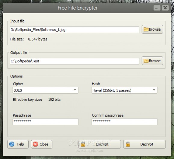 Free File Encrypter screenshot