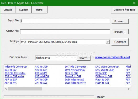Free Flash to Apple AAC Converter screenshot