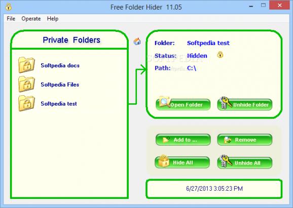 Free Folder Hider screenshot