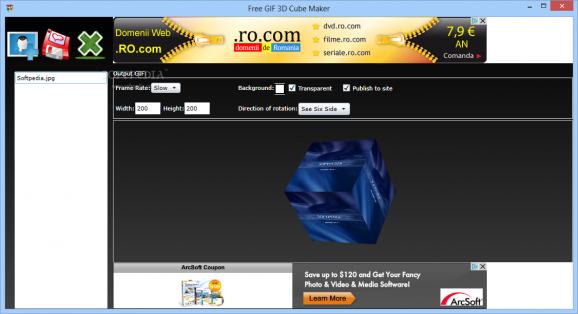 Free GIF 3D Cube Maker screenshot