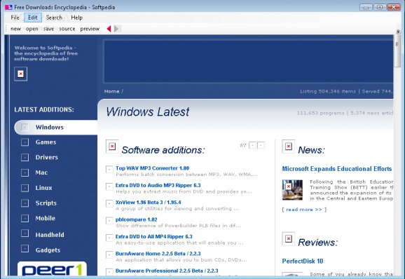 Turbo Page Editor screenshot