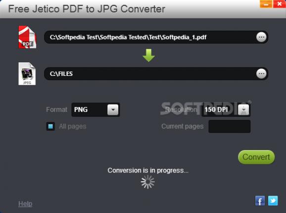 Free Jetico PDF to JPG Converter screenshot
