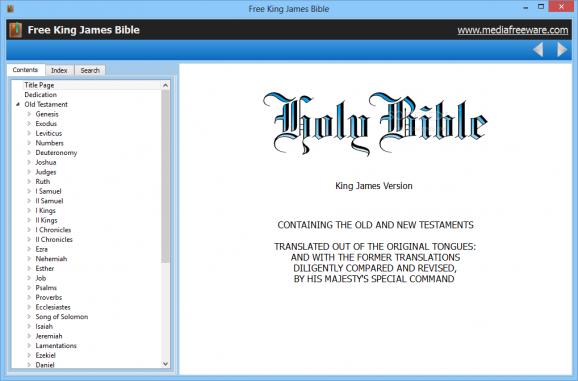 Free King James Bible screenshot