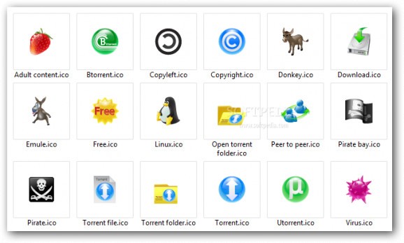 Free Large Torrent Icons screenshot