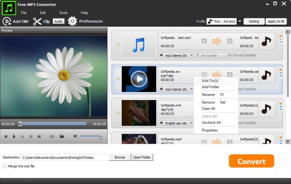 Free MP3 Converter screenshot