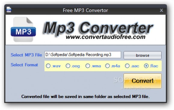 Free MP3 Convertor screenshot