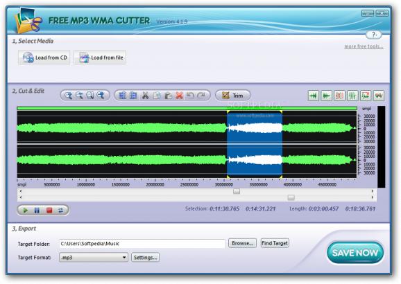 Free MP3 WMA Cutter screenshot
