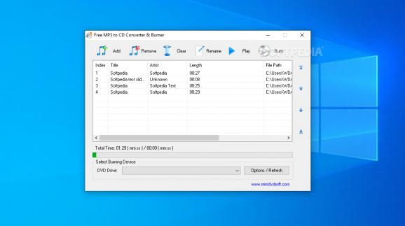 Free MP3 to CD Converter & Burner screenshot
