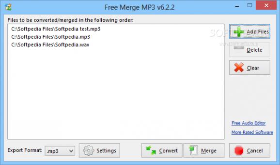 Free Merge MP3 screenshot