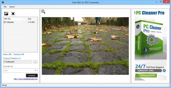 Free NEF to JPG Converter screenshot