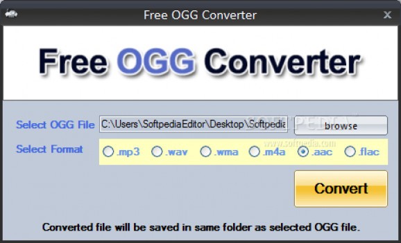 Free OGG Converter screenshot
