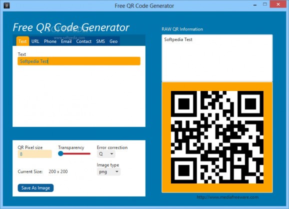 Free QR Code Generator screenshot