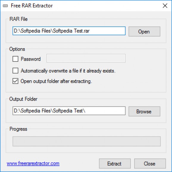 Free RAR Extractor screenshot