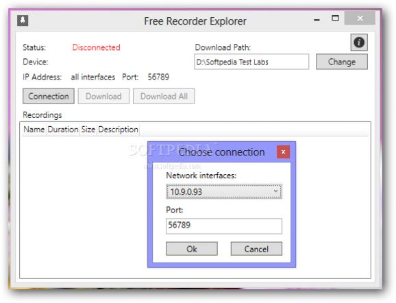 Free Recorder Explorer Portable screenshot