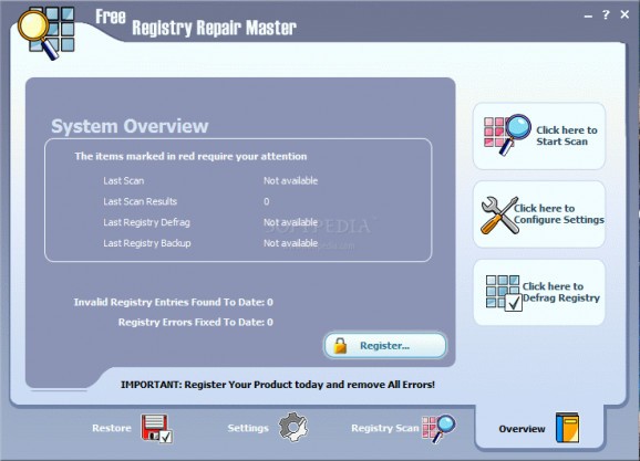 Free Registry Repair Master screenshot