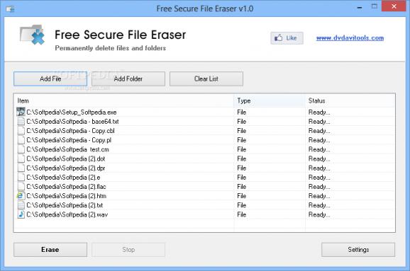 Free Secure File Eraser screenshot