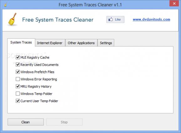 Free System Traces Cleaner screenshot