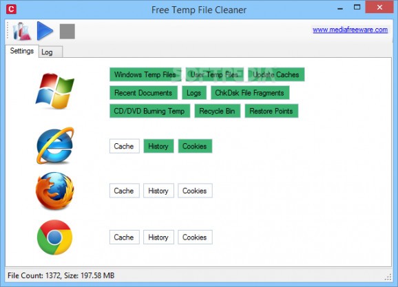 Free Temp File Cleaner screenshot