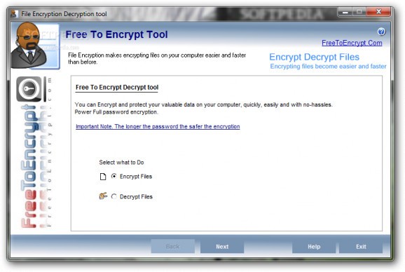 Free To Encrypt Tool screenshot
