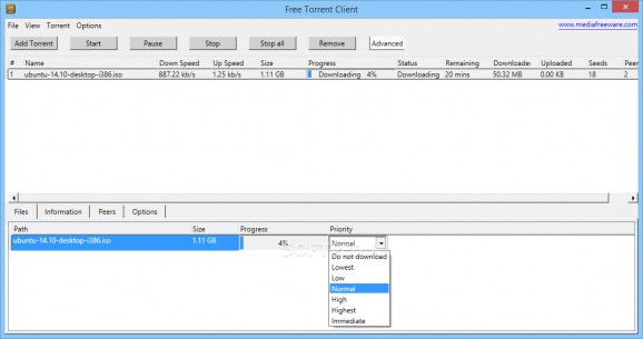 Free Torrent Client screenshot