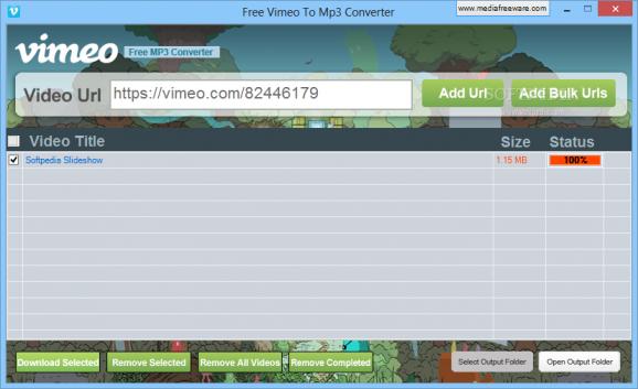 Free Vimeo to Mp3 Converter screenshot