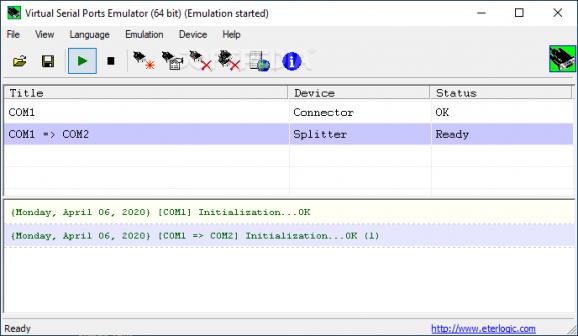 Virtual Serial Ports Emulator screenshot