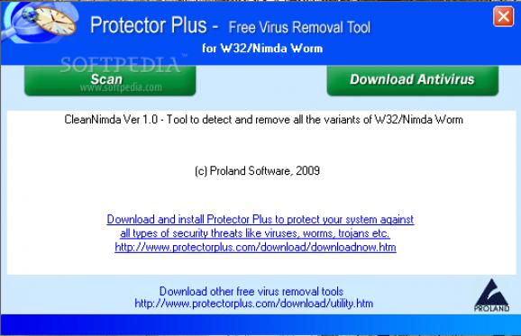 Free Virus Removal Tool for W32/Nimda Worm screenshot