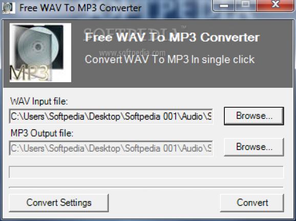 Free WAV To MP3 Converter screenshot