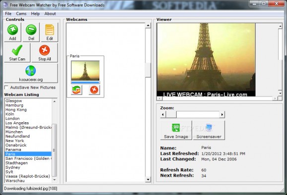 Free Webcam Watcher screenshot