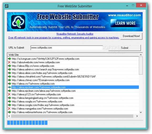 Free Website Submitter screenshot