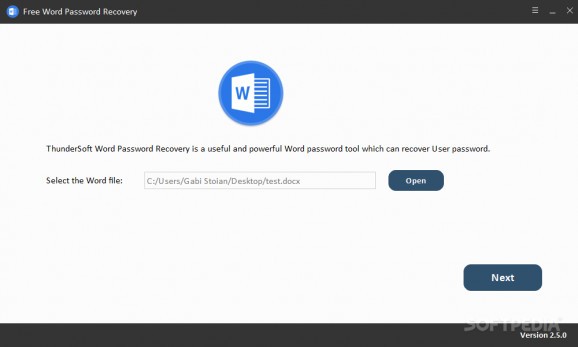 Free Word Password Recovery screenshot
